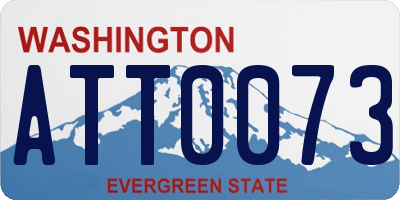 WA license plate ATT0073