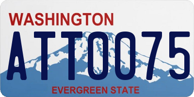 WA license plate ATT0075