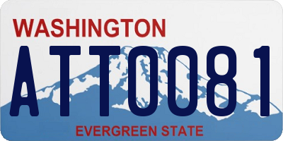 WA license plate ATT0081