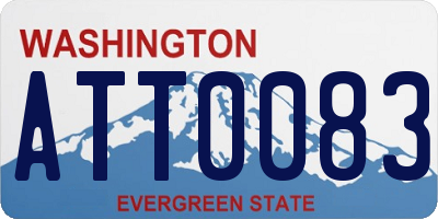 WA license plate ATT0083