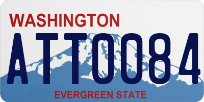 WA license plate ATT0084