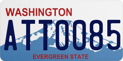 WA license plate ATT0085