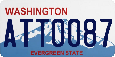 WA license plate ATT0087