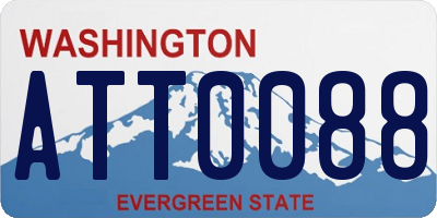 WA license plate ATT0088