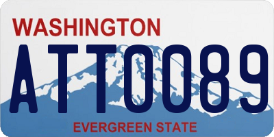 WA license plate ATT0089