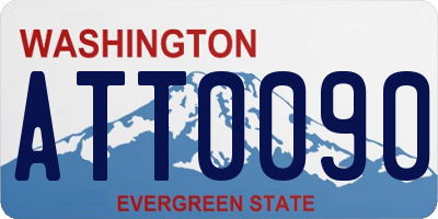 WA license plate ATT0090