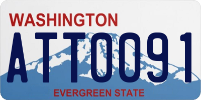 WA license plate ATT0091