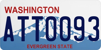 WA license plate ATT0093