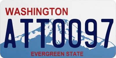 WA license plate ATT0097