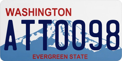 WA license plate ATT0098