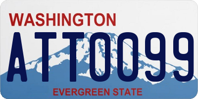 WA license plate ATT0099