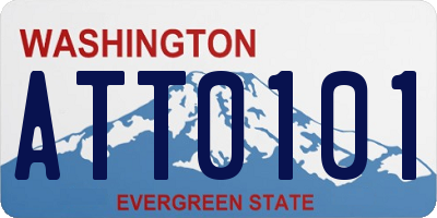 WA license plate ATT0101