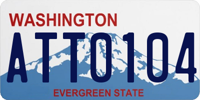 WA license plate ATT0104