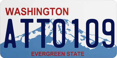 WA license plate ATT0109