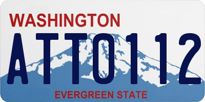 WA license plate ATT0112