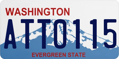 WA license plate ATT0115