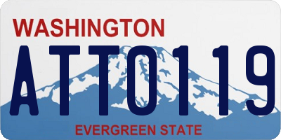 WA license plate ATT0119