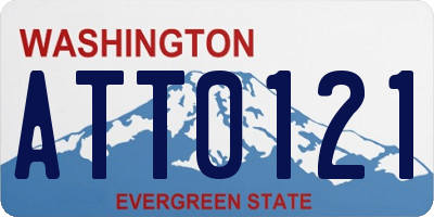 WA license plate ATT0121