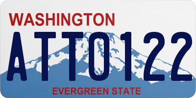 WA license plate ATT0122