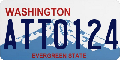 WA license plate ATT0124