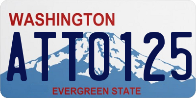 WA license plate ATT0125
