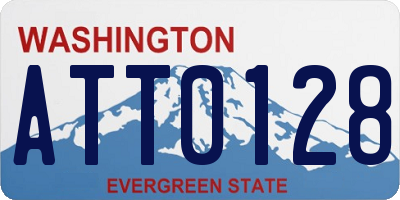 WA license plate ATT0128