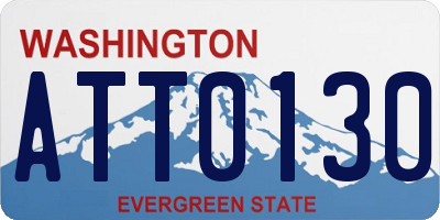 WA license plate ATT0130