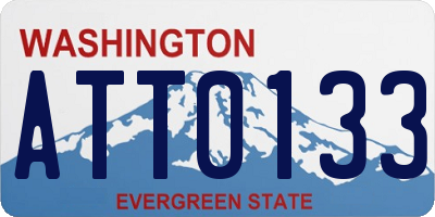 WA license plate ATT0133