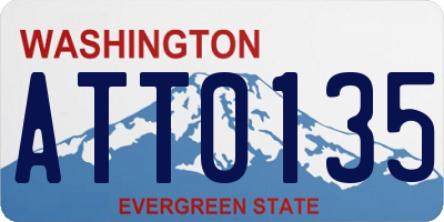 WA license plate ATT0135