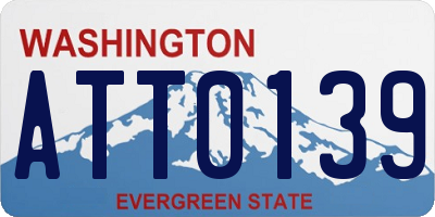 WA license plate ATT0139