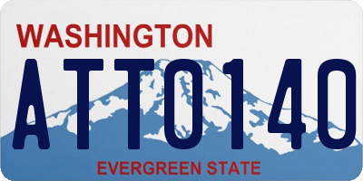 WA license plate ATT0140