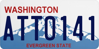 WA license plate ATT0141