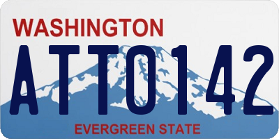 WA license plate ATT0142