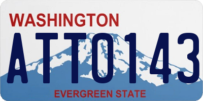 WA license plate ATT0143