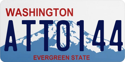 WA license plate ATT0144
