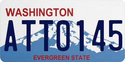 WA license plate ATT0145