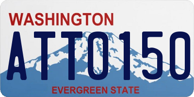 WA license plate ATT0150