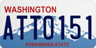 WA license plate ATT0151