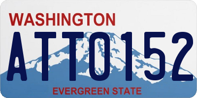 WA license plate ATT0152