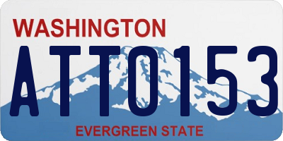 WA license plate ATT0153