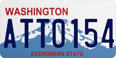WA license plate ATT0154