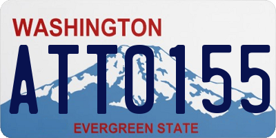 WA license plate ATT0155