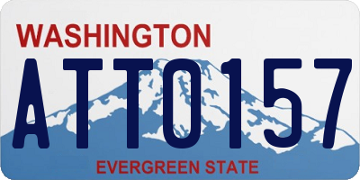 WA license plate ATT0157