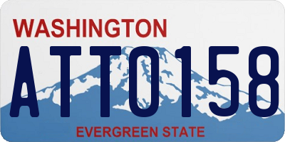 WA license plate ATT0158