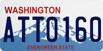 WA license plate ATT0160