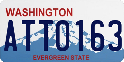 WA license plate ATT0163