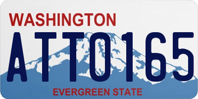 WA license plate ATT0165