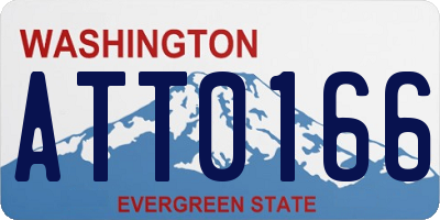 WA license plate ATT0166