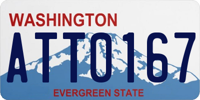 WA license plate ATT0167