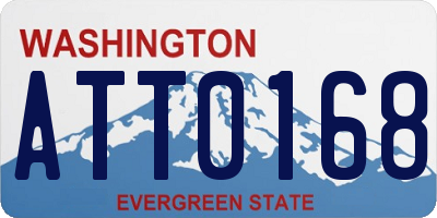 WA license plate ATT0168